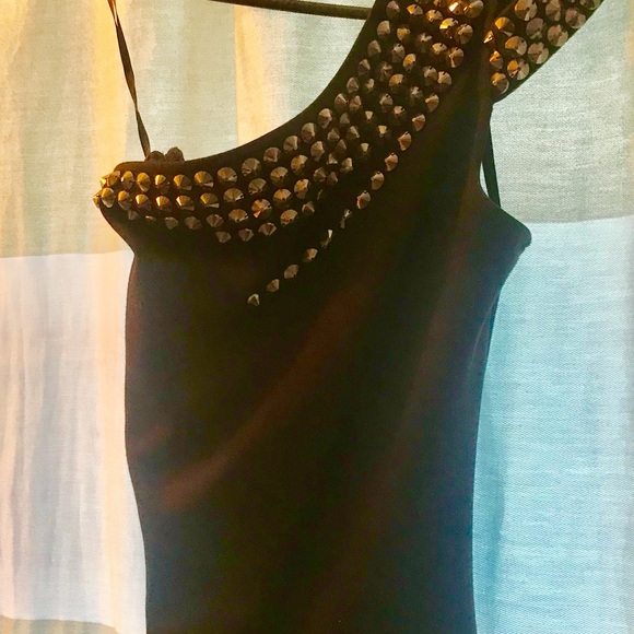 One shoulder studded body con party dress - Picture 4 of 6